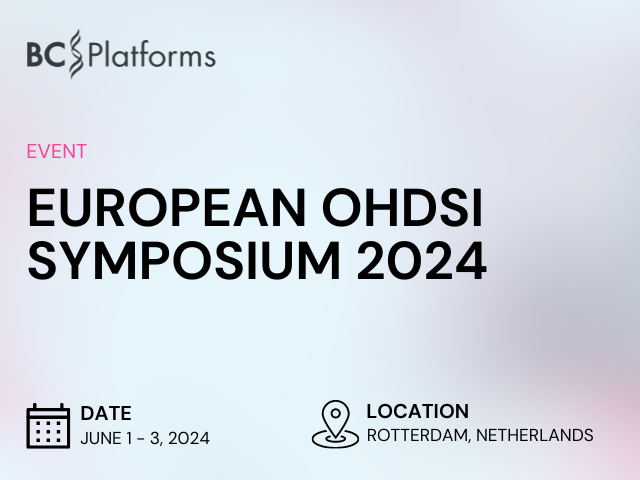 EUROPEAN OHDSI SYMPOSIUM 2024