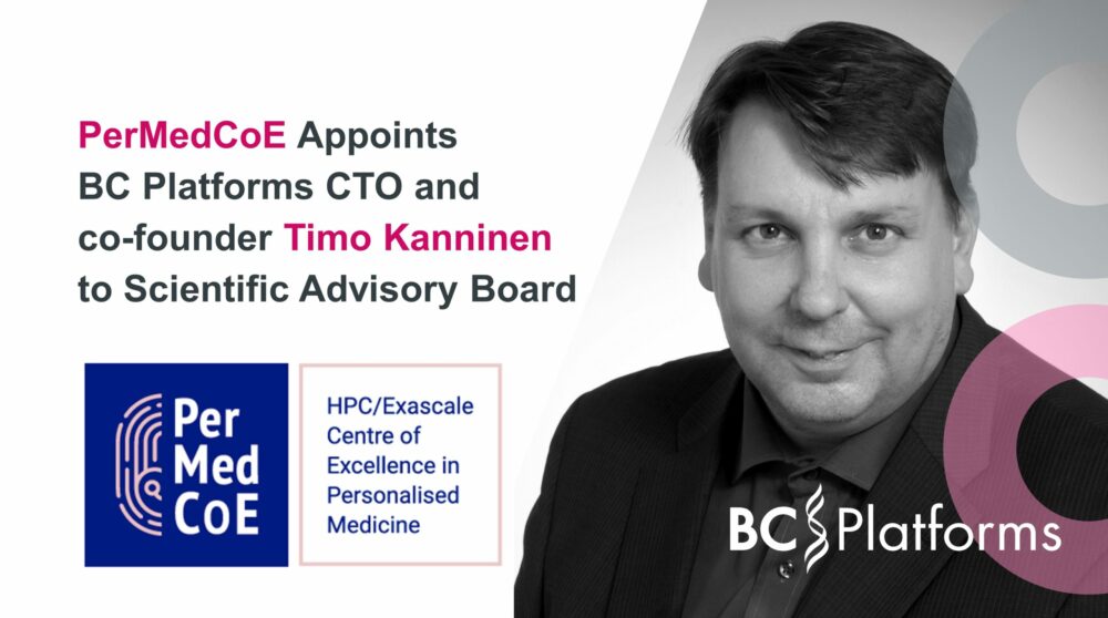 PerMedCoE Appoints BC Platforms CTO and co-founder Timo Kanninen to Scientific Advisory Board